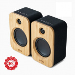House Of Marley Bocina EM-JA019-SBB, Bluetooth, Inalámbrico, 15W RMS, USB, Negro/Madera
