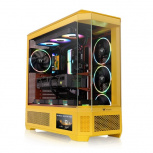 Gabinete Thermaltake View 600 TG Butter Caramel, Full Tower, ATX/EATX/Micro-ATX/Mini-ITX, USB 3.0, sin Fuente, sin Ventiladores Instalados, Amarillo