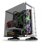 Gabinete Thermaltake Core P3 TG Snow, Midi-Tower, ATX/Micro-ATX/Mini-ITX, USB 2.0/3.0, sin Fuente, sin Ventiladores Instalados, Blanco image