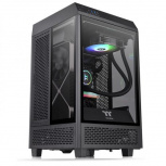 Gabinete Thermaltake The Tower 100, Mini-Tower, Mini-ITX, USB 3.0, sin Fuente, 2 Ventiladores Instalados, Negro image
