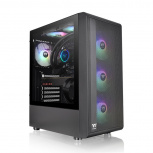 Gabinete Thermaltake S200 TG ARGB, Midi-Tower, ATX/Micro-ATX/Mini-ITX, USB 3.0, sin Fuente, 3 Ventiladores Instalados, Negro image