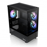 Gabinete Thermaltake View 170 TG ARGB, Micro-Tower, Micro-ATX/Mini-ITX, USB 3.0, sin Fuente, 3 Ventiladores Instalados, Negro image