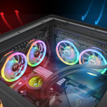 Ventilador Thermaltake Swafan 12 RGB, 3x 120mm, 2000RPM, RGB, Negro  image