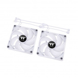 Ventilador Thermaltake CT120 ARGB Sync, 2x 120mm, 2000RPM, ARGB, Blanco  image