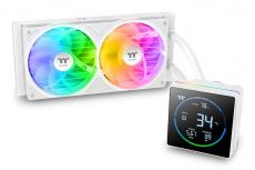 Thermaltake TH240-S V3 ARGB Sync Enfriamiento Líquido para CPU, 2x 120mm, hasta 1500RPM, Blanco