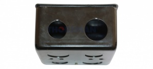 Thorsman Caja para Pared 11000-00000, Acero, Negro