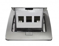 Thorsman Caja para Piso 11000-21202, 3 Puertos, 1 Pieza, Acero Inoxidable