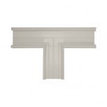 Thorsman Sección en "T" de PVC, Auto Extinguible, Marfil