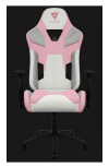 ThunderX3 Silla Gamer X3 TC5 MAX, hasta 150Kg, Blanco/Rosa