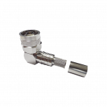 Times Microwave Conector Coaxial Tipo N Macho, Plata