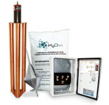 Total Ground Kit de Pararrayo con Punta, 160 Metros - Incluye Conectores, Spray Protector y Registro para Electrodo