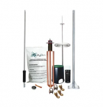 Total Ground Kit de Pararrayos DIPOLOV2, Incluye Punta con Mástil, Cobre