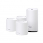 TP-Link Router con Sistema de Red Wi-Fi en Malla Deco XM50, 3 x RJ-45, 3000 Mbit/s WLAN, Doble Banda 2.4/5 GHz, Wi-Fi 6, 2 Antenas Internas, 4 Piezas