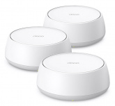 TP-Link Access Point con Sistema de Red Wi-Fi en Malla Deco BE23, 2 x RJ-45, 2882Mbit/s, Wi-Fi 7, Doble Banda 2.4/5 GHz, 4 Antenas, 3 Piezas