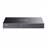 Switch TP-Link ES210GP, 10 Puertos Gigabit Ethernet 10/100/1000 8 x PoE+ 63W, 1 Puertos SFP, 20 Gbit/s, 8000 Entradas, Administrado