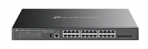 Switch TP-Link SG5428XMPP, 24 Puertos Gigabit Ethernet 10/100/1000 24 x PoE+/PoE++ 500W 16 x PoE+/PoE++ 500W, 128 Gbit/s, 16000 Entradas, Administrado