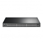 Switch TP-Link Gigabit Ethernet TL-SG3452XP, 48 Puertos PoE 10/100/1000Mbps + 4 Puertos SFP+, 176 Gbit/s, 16000 Entradas - Administrable