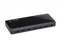 TP-Link Hub con 7 Puertos USB 3.0 y 2 Puertos de Carga, Negro