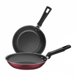 Tramontina Juego de Sartenes 2un Bergamo, 20cm/24cm, Antiadherente, 2 Piezas, Rojo