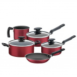 Tramontina Batería de Cocina Loreto, Aluminio, Antiadherente, 8 Piezas