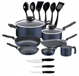 Tramontina Batería de Cocina 32300466, Aluminio, Antiadherente, 18 Piezas