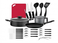 Tramontina Batería de Cocina 27899/367, Aluminio, Antiadherente, 28 Piezas