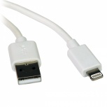 Tripp Lite Cable de Carga Certificado MFi Lightning Macho - USB A Macho 2.0, 91.4cm, Blanco, para iPhone/iPad/iPod