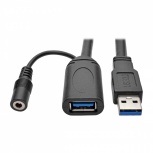 Tripp Lite by Eaton Cable USB A Macho - USB A Hembra, 20m, Negro