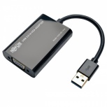 Tripp Lite Adaptador VGA (D-Sub) Hembra - USB A Macho, Negro