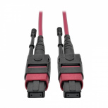 Tripp Lite by Eaton Cable Fibra Óptica MPO/MTP Hembra - MPO/MTP Hembra, 15 Metros, Magenta