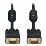 Tripp Lite Cable VGA Coaxial para Monitor, HD15 Macho - Macho, 3.05 Metros, Negro