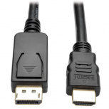 Tripp Lite by Eaton Cable DisplayPort 1.2 Macho - HDMI Macho, 4K, 1.83 Metros, Negro