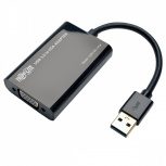 Tripp Lite by Eaton Adaptador VGA (D-Sub) Hembra - USB A Macho, Negro