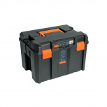 Truper Caja de Herramientas 102643, 2 Compartimentos, Negro/Naranja