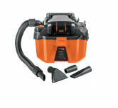 Truper Aspiradora Inalámbrica 103956, 7.5 Litros, Negro/Naranja