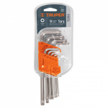 Truper Juego de Llaves Allen TORX-9L, 9 Piezas, Cromo Vanadio