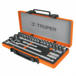 Truper Caja de Herramientas JD-1/2X26MP, 25 Piezas, Naranja/Plata