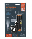 Truper Linterna LED para Bicicleta 16796, 100 Lúmenes, Negro