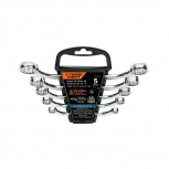 Truper Juego de Llave de Obstrucción Métrica 100421, 8-19mm, 5 Piezas, Acero Cromado