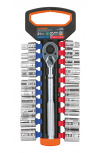 Truper Juego de Dados con Matraca 103110, 1/2", Cromado, 21 Piezas