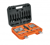 Truper Caja de Herramientas JGO-EB13, 8 Compartimentos, Negro/Naranja