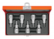 Truper Juego de Dados 13928, 1/2", Cromado, 7 Piezas