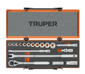 Truper Juego de Dados con Matraca 13934, 1/2