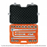 Truper Juego de Dados con Matraca 13970, 3/4", Acero, 23 Piezas