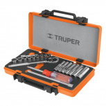 Truper Caja de Herramientas 13981, 1 Compartimento, Negro/Naranja