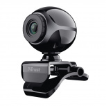 Trust Webcam Exis, 0.3MP, 640 x 480 Pixeles, USB 2.0, Negro