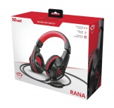 Compra Trust Audífonos Gamer GXT 404R Rana, Alámbrico, Negro/Rojo