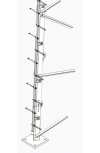 Escalera de 3 m Tipo Perno con Sección Soldada para Torres SUPER TITAN Secciones 13 a 21.