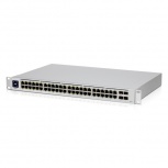 Switch Ubiquiti Networks Gigabit Ethernet USW-48-POE, 48 Puertos PoE+ 10/100/1000Mbps + 4 Puertos 1G SFP, 104Gbit/s - Administrable