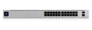 Switch Ubiquiti Networks Gigabit Ethernet UniFi Pro, 24 Puertos PoE+ 10/100/1000Mbps (8x PoE++) + 2 Puertos 10G SFP+, 88 Gbit/s - Administrable